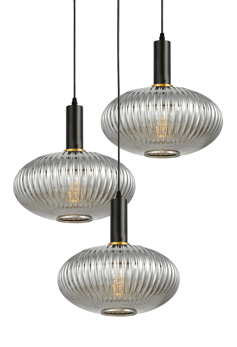 Lumina Deco Flori 3L pendant ceiling lamp E27, D 30cm