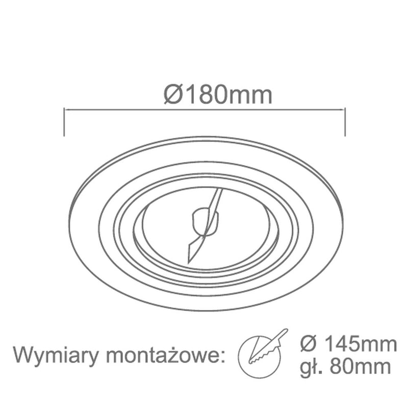 Orlicki Design Puro 1L recessed spotlight GU10 D 18cm