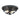 Quoizel Bradbury 2L flush mount ceiling lamp black steel E14, D 33cm