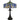 Quoizel Coba Light 3L tiffany table lamp, steel E27 H 69cm