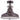 Quoizel Emery 1L ceiling lamp brown metal E27, D 34cm
