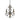 Quoizel Marquette 3L chandelier mild steel, crystal E14, D 45cm