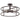 Quoizel New Harbor 4L ceiling lamp steel E27, D 45cm