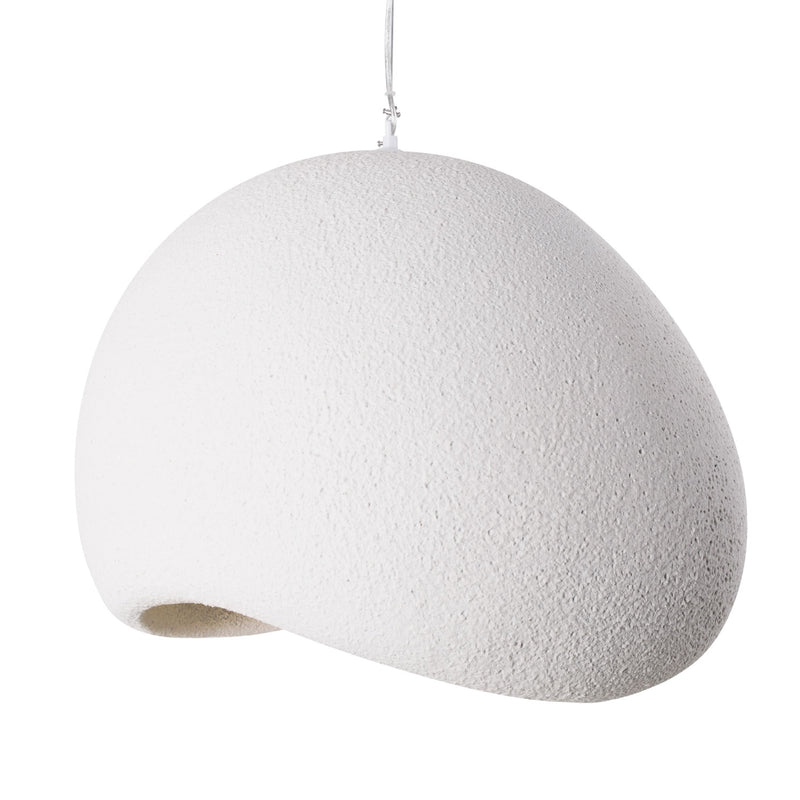 Maxlight Pierre 1L pendant lamp white, D 48cm