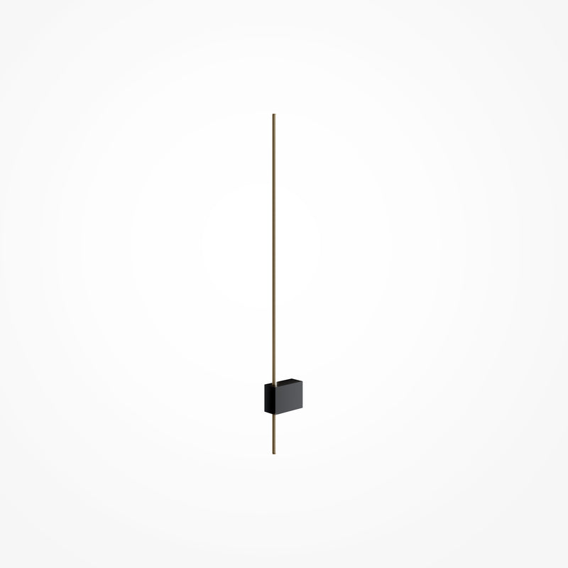 Maytoni Pars 1L wall sconce lamp, black LED H 3cm