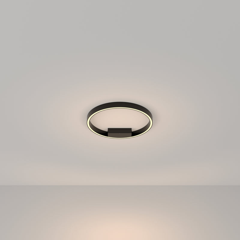 Maytoni Rim 2L ceiling lamp, black LED D 40cm