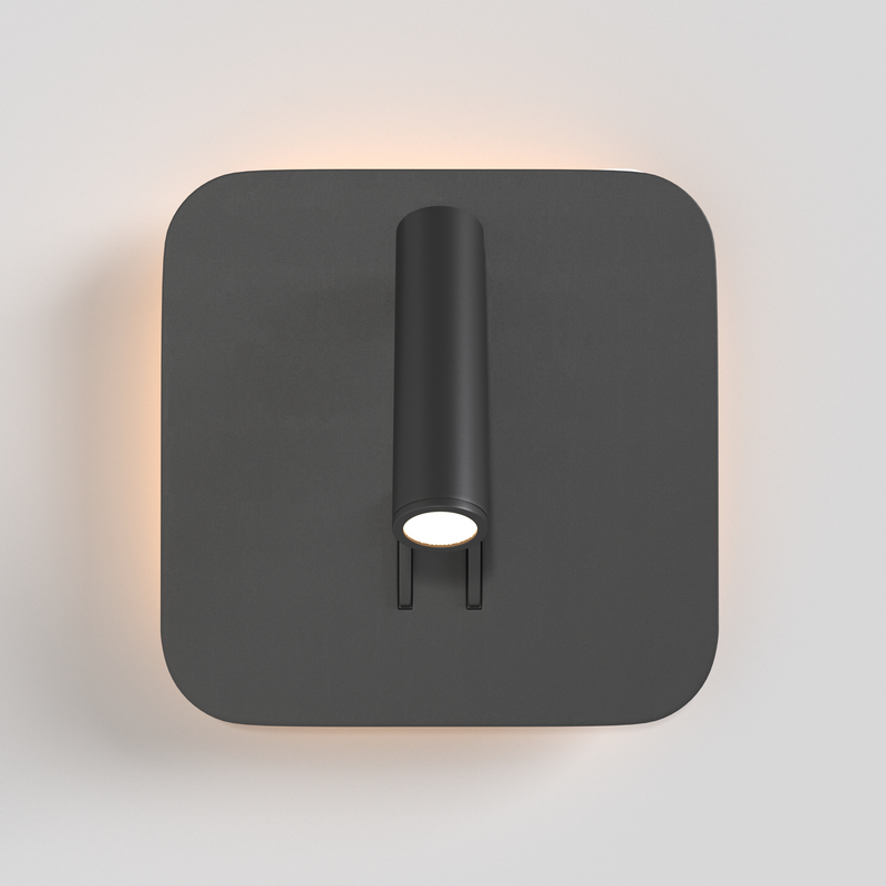 Maytoni Ios 176 1L accent wall lamp, black LED H 13cm