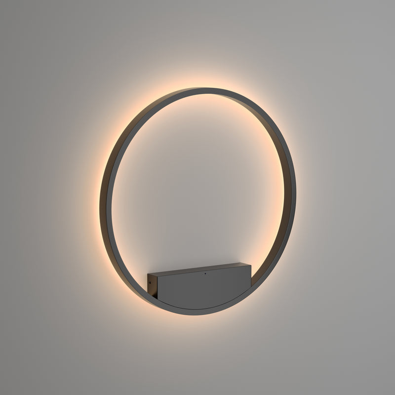 Maytoni Rim 1L washer sconce lamp, black LED D 60cm