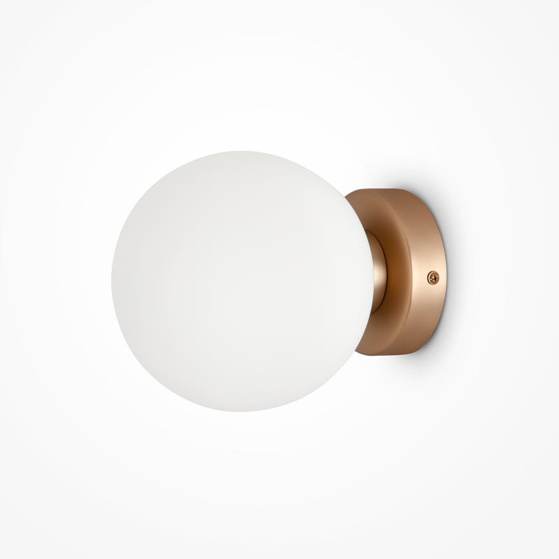 Maytoni Basic form 1L washer sconce lamp, gold E14 D 15cm