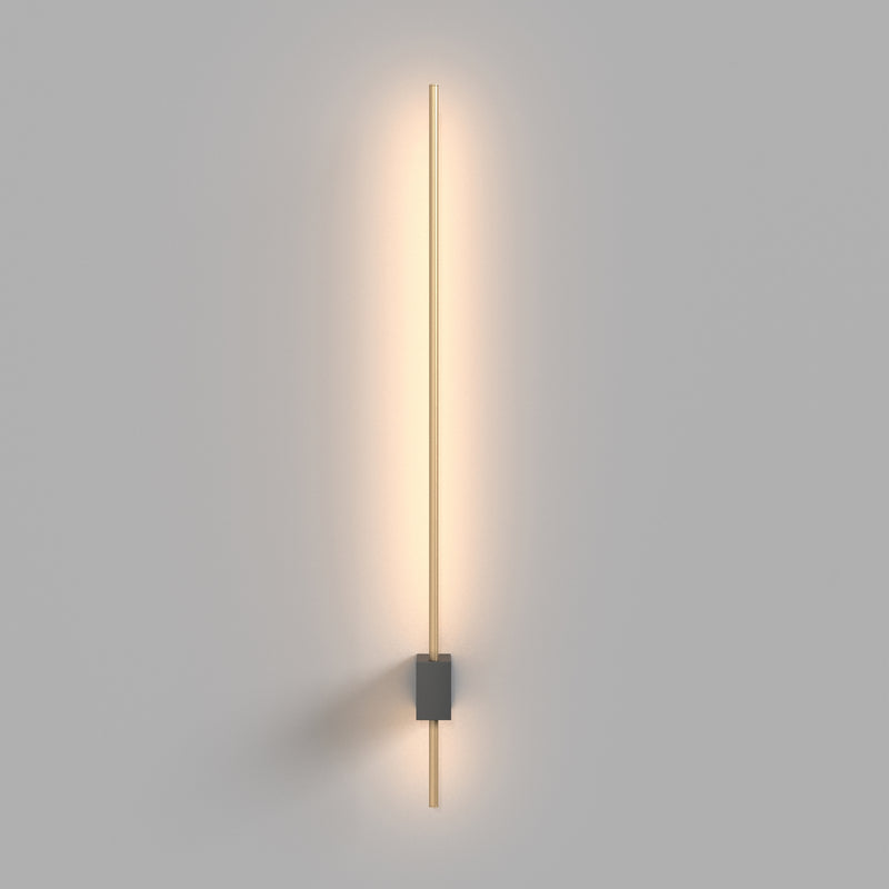 Maytoni Pars 1L wall sconce lamp, black LED H 3cm