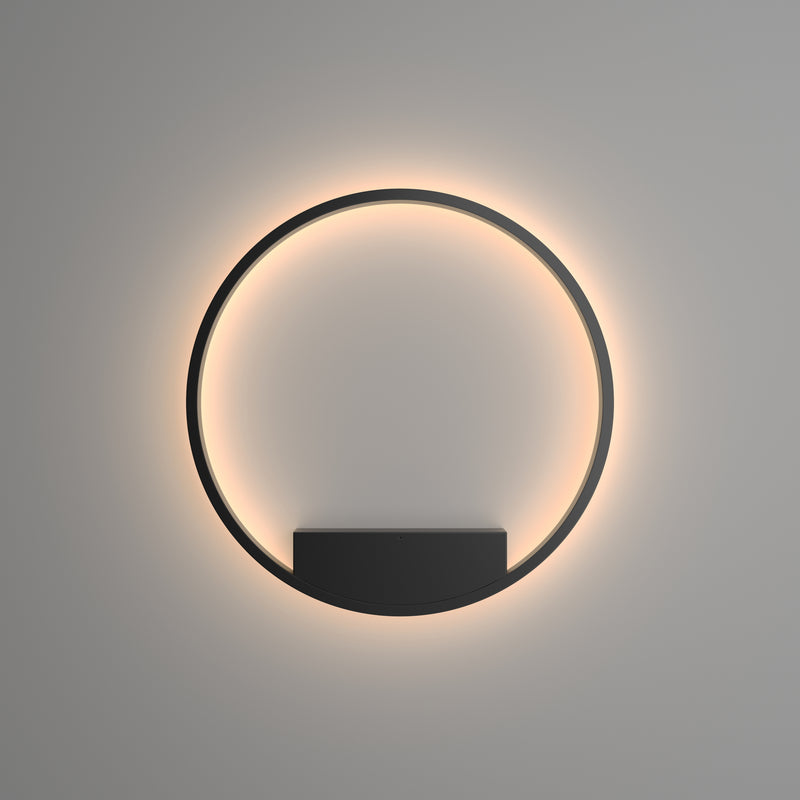 Maytoni Rim 1L washer sconce lamp, black LED D 60cm