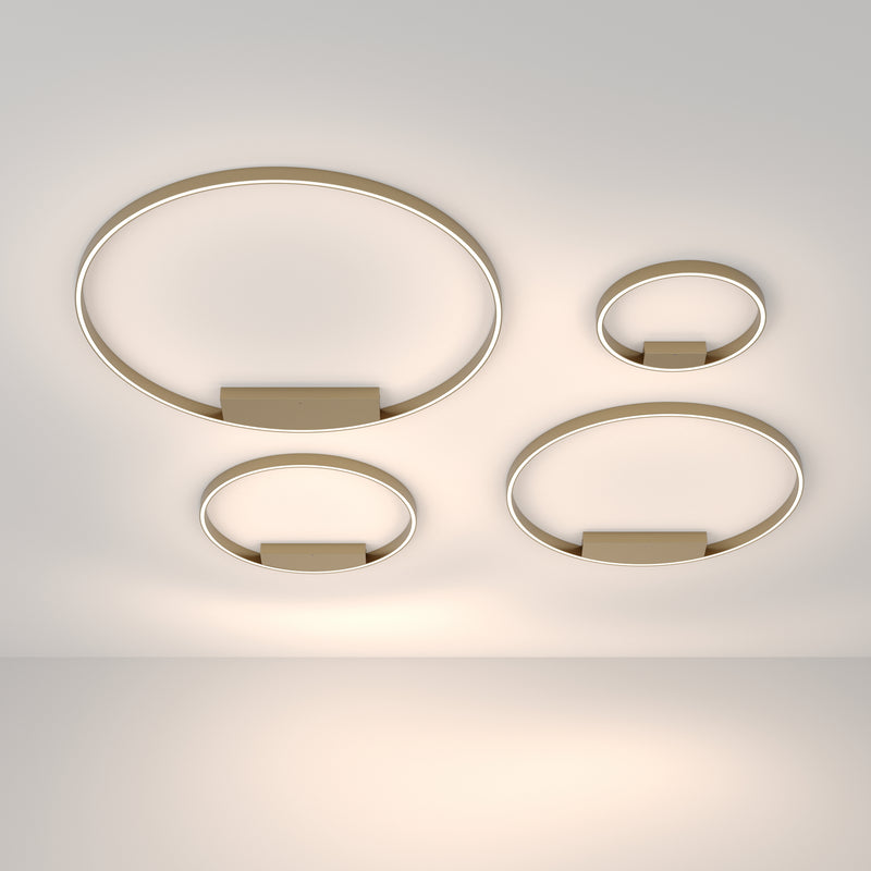 Maytoni Rim 1L ceiling lamp, brass LED D 40cm