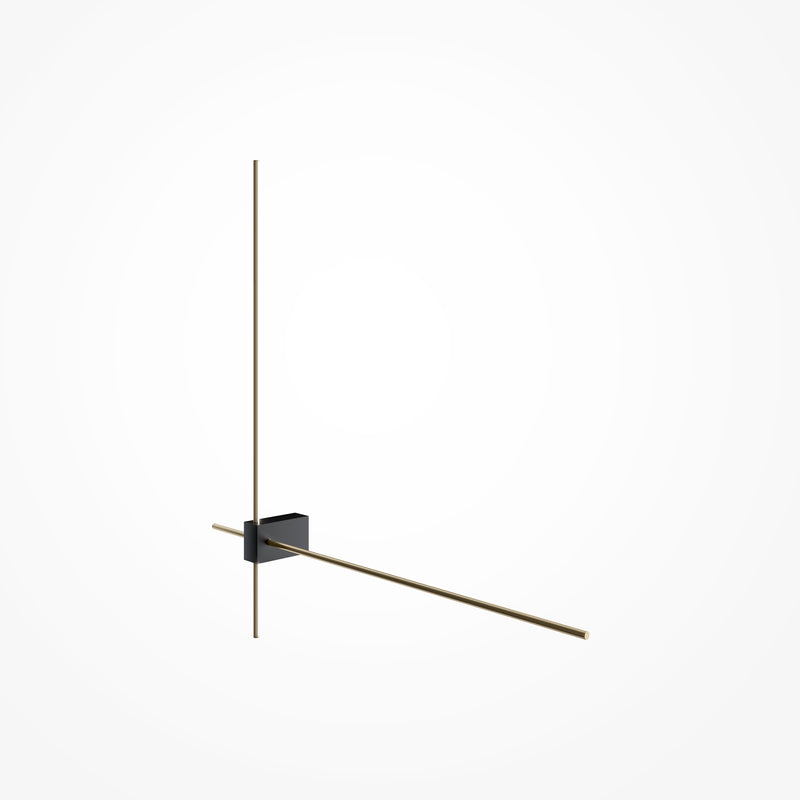 Maytoni Pars 1L wall sconce lamp, black LED H 3cm