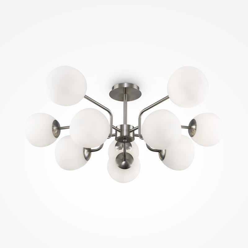 Maytoni Erich 10L ceiling lamp, brass E14 D 90.7cm