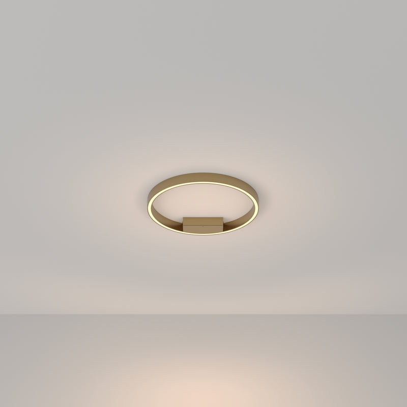 Maytoni Rim 1L ceiling lamp, brass LED D 40cm