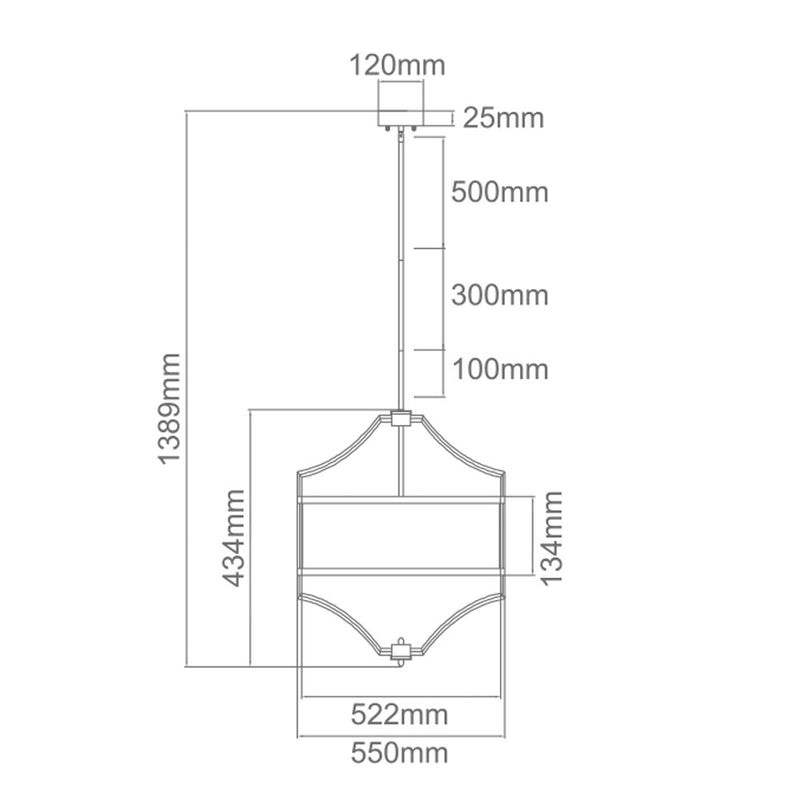 Orlicki Design Stesso 4L chandelier E27 D 42-55cm