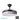 Fabrilamp ceiling fan Moda black metal