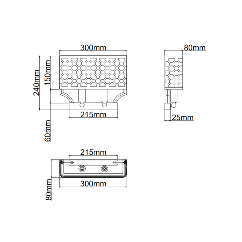 Orlicki Design Verno 2L washer sconce wall lamp E14 W 30cm