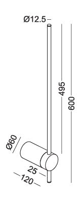 Elkim Lighting WAND 466 wandkandelaar LED (SMD)