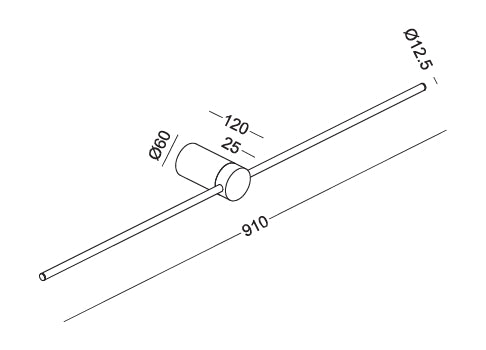 Elkim Lighting WAND 467 aplique de pared LED (SMD)