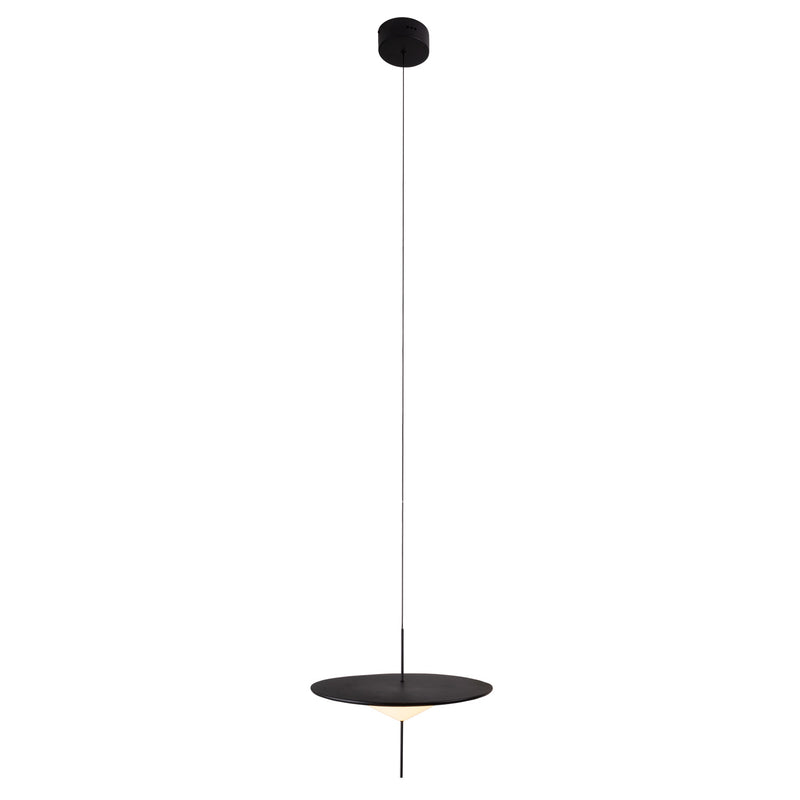 Maxlight Cone II 1L pendant lamp black LED, D 39cm