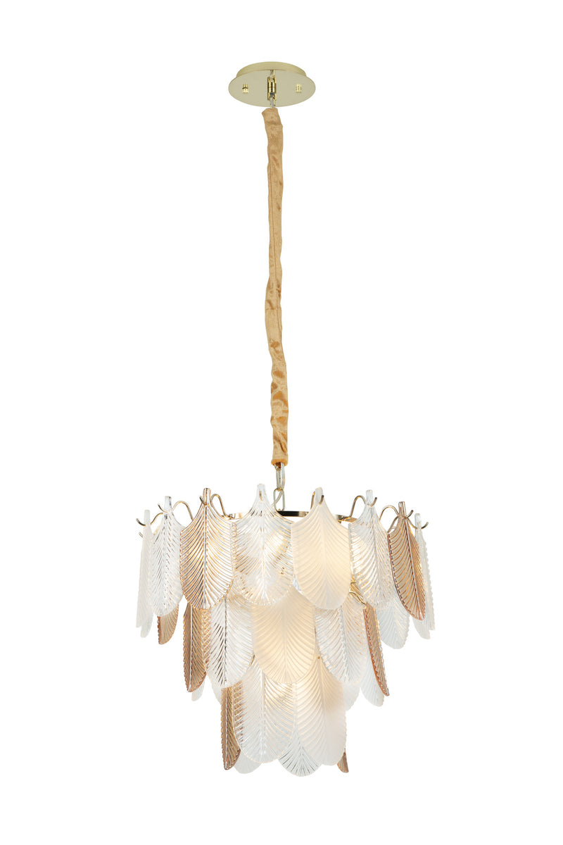 Maxlight Arwena 7L chandelier gold, D 50cm