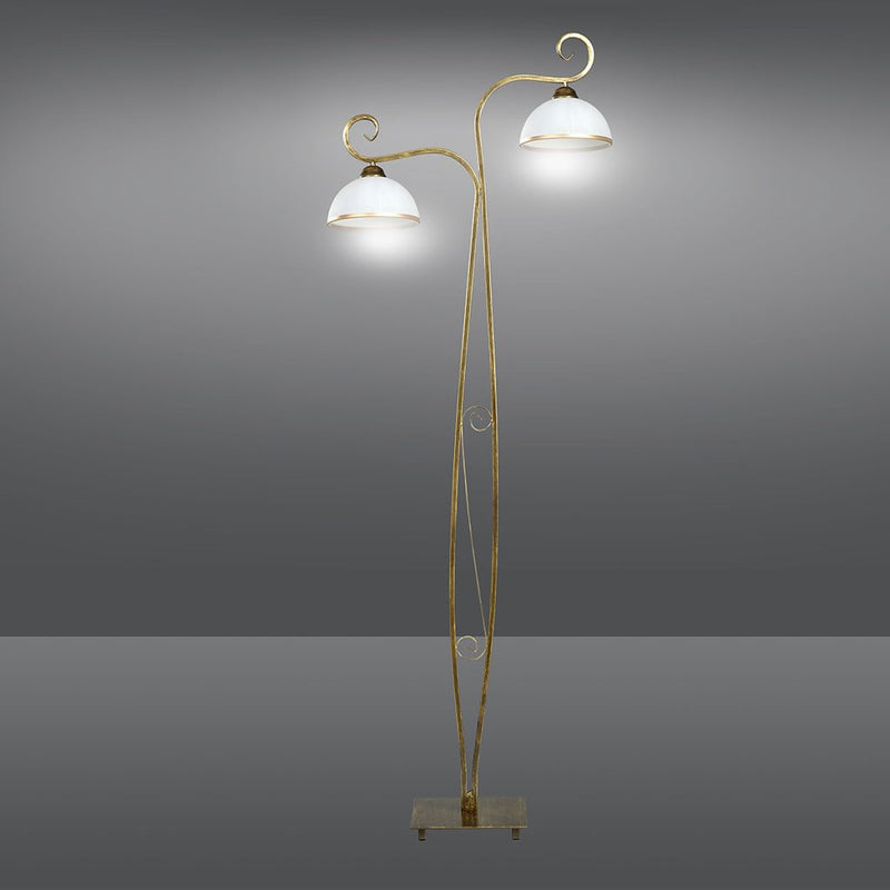 Lampadaire WIVARA 2L, doré, E27