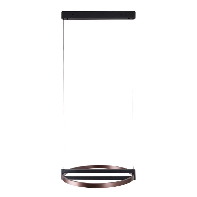 Maxlight Singapur 1L pendant lamp round LED, sand black