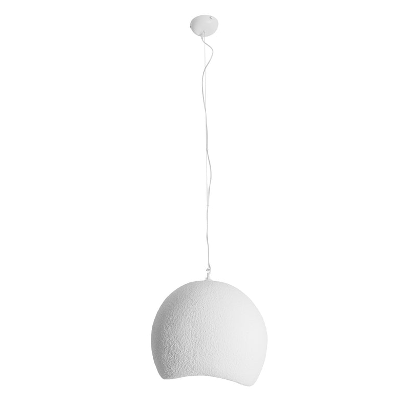 Maxlight Pierre 1L pendant lamp white, D 70cm