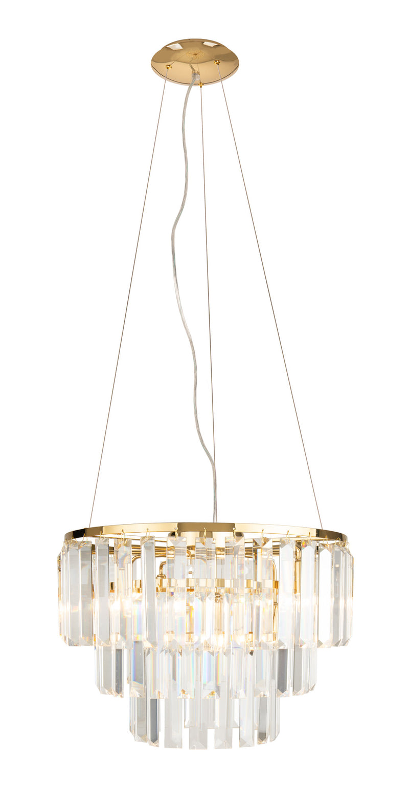 Maxlight Monaco 9L chandelier crystal D 42cm