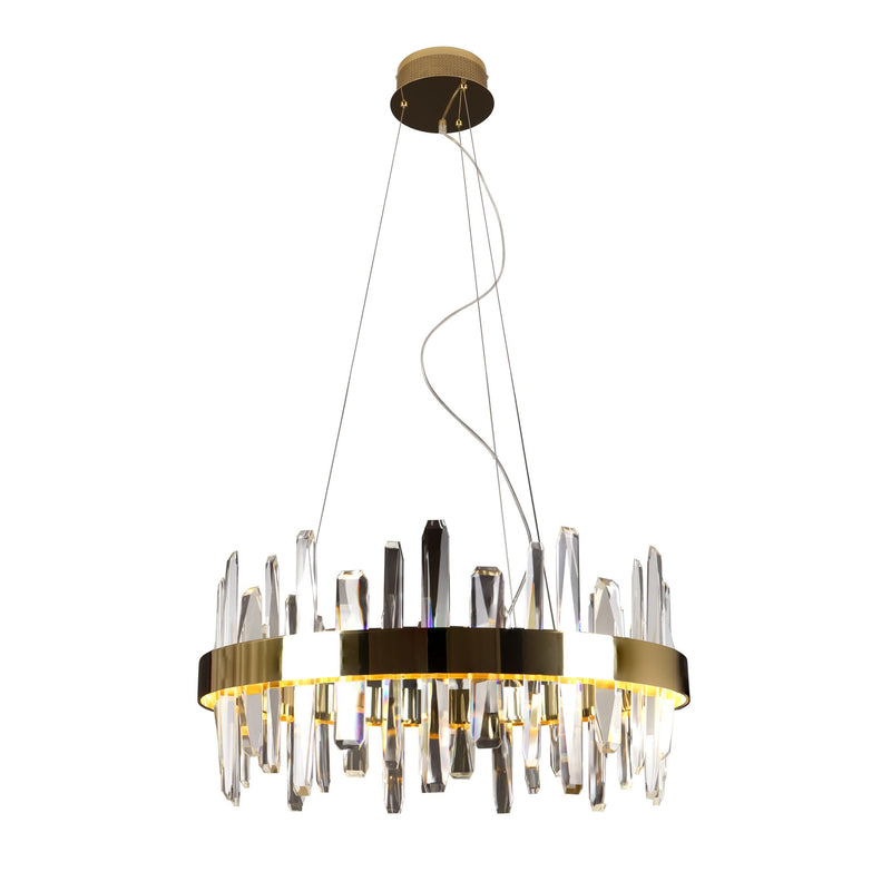 Maxlight Prince 1L pendant lamp, crystal, D 60cm