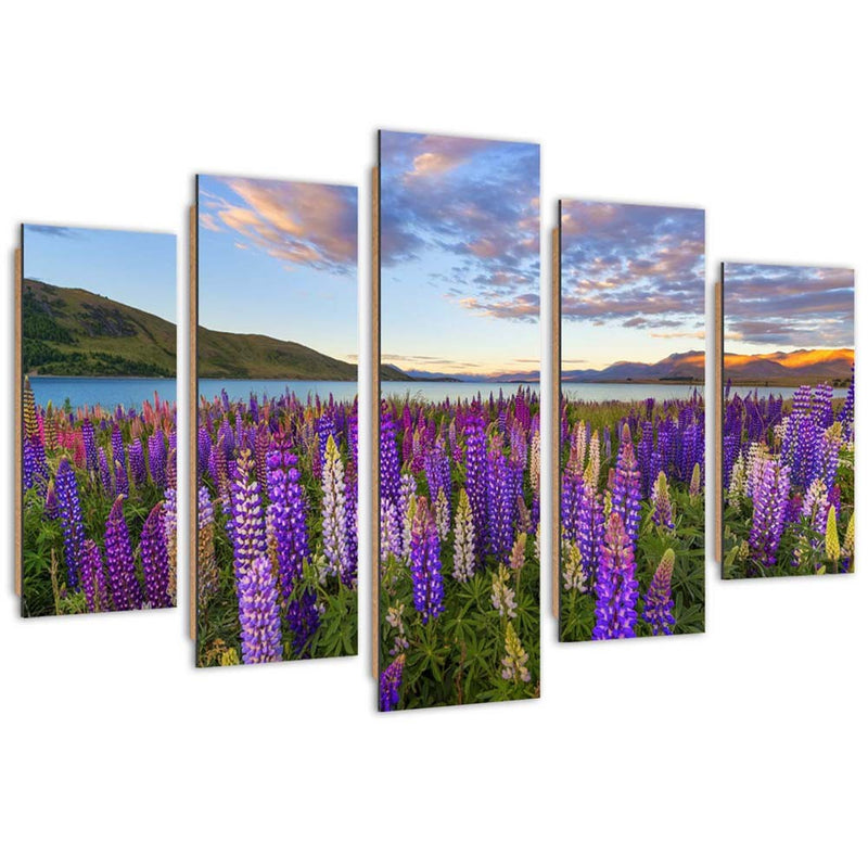 Five piece picture deco panel, Lavender scent