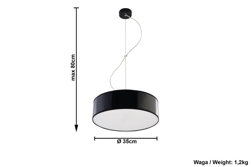 Pendant lamp ARENA 35 black