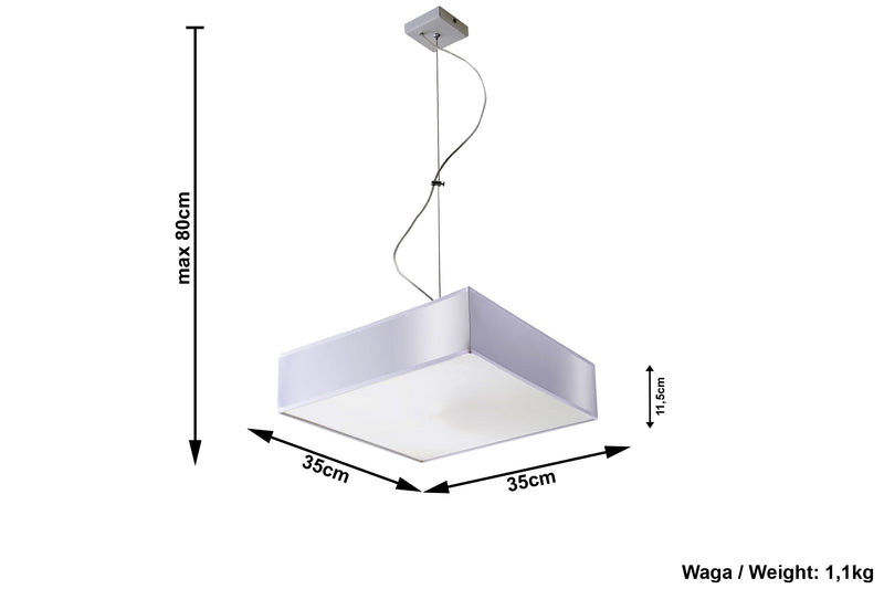 Lampe à suspension HORUS 35 grise