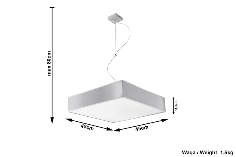 Lampe à suspension HORUS 45 grise