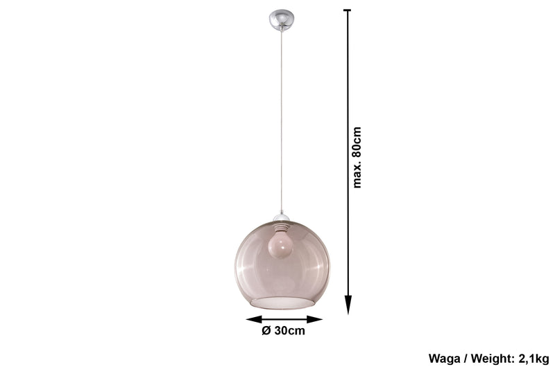 Lampe à suspension BALL graphite