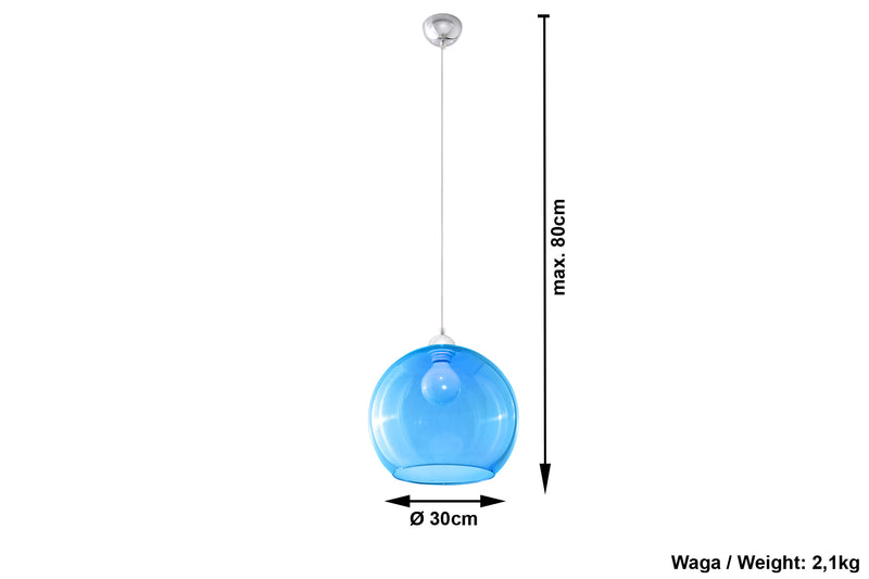 Pendant lamp BALL blue