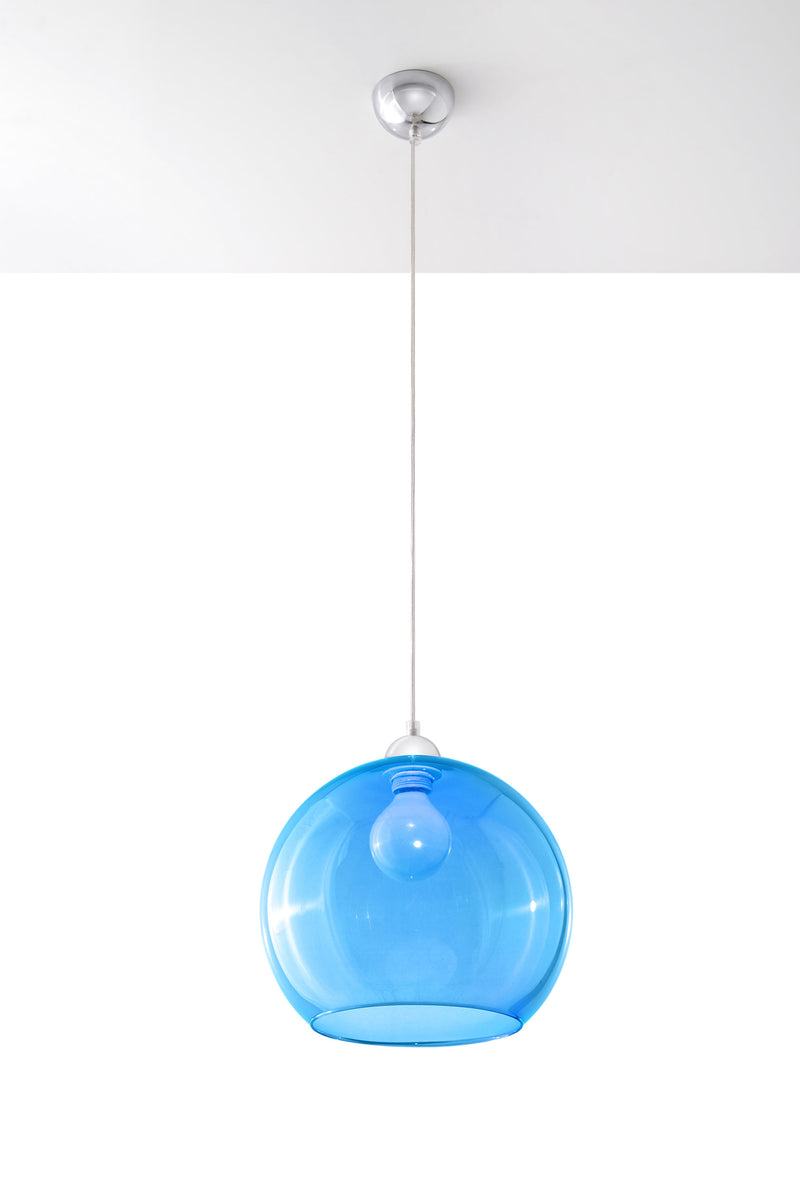 Lampada a sospensione BALL blu