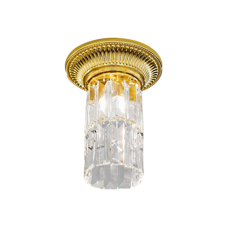 Flush mount MILORD CRYSTAL gold crystal