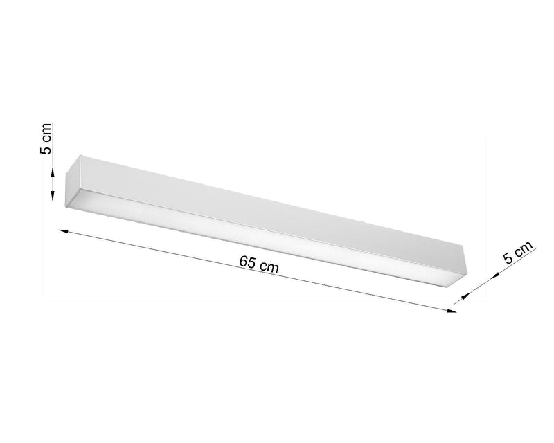 Wandlamp PINNE 65 grijs