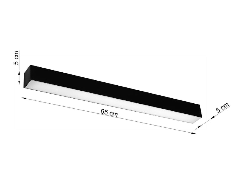 Plafond PINNE 65 noir