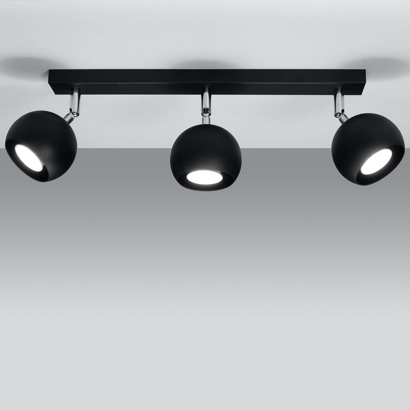 Ceiling lamp OCULARE 3 black