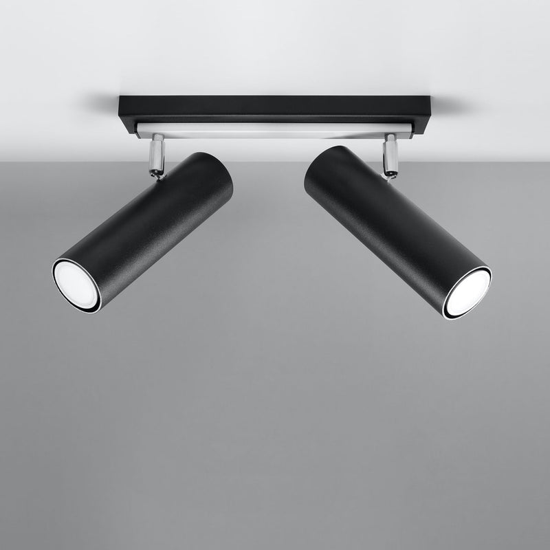 Ceiling lamp DIREZIONE 2 black