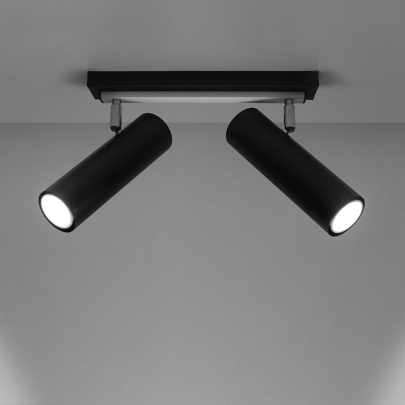 Ceiling lamp DIREZIONE 2 black