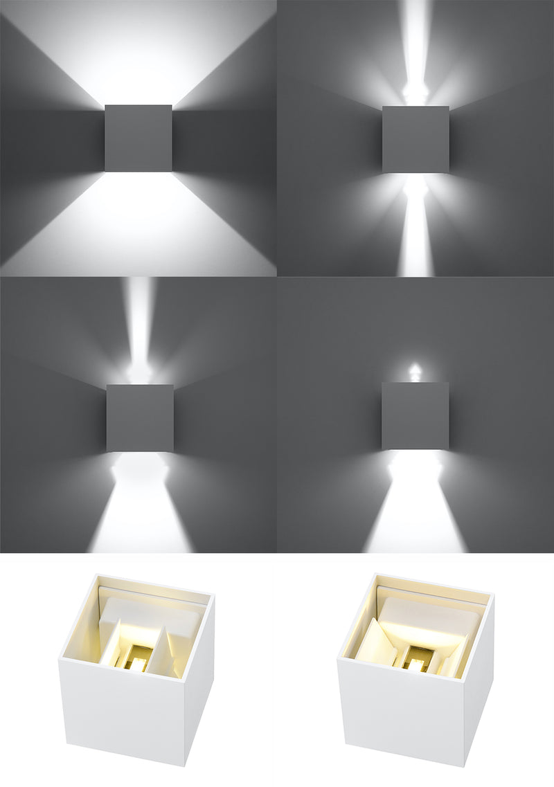 Wall lamp LUCA white LED IP54