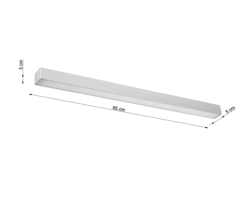 Wandlamp PINNE 95 grijs