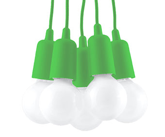 Pendant lamp DIEGO 5 green