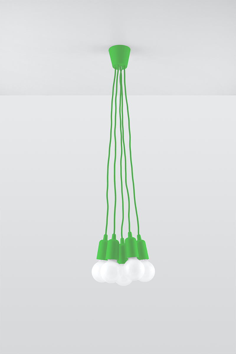 Hanglamp DIEGO 5 groen