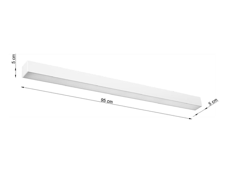 Lampada da soffitto PINNE 95 bianca