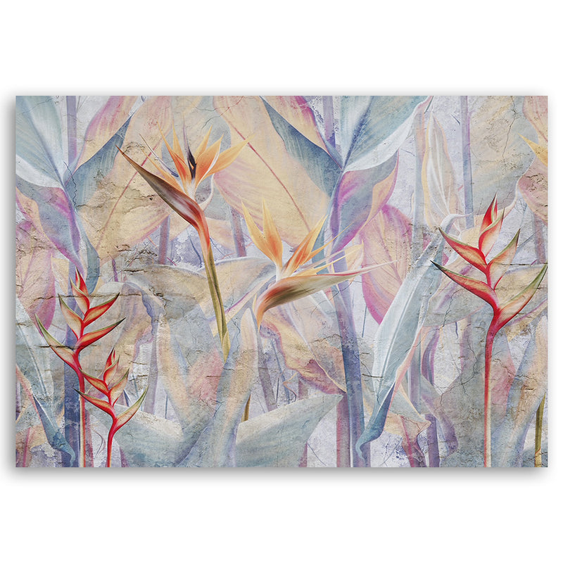 Deco panel print, Pastel plants